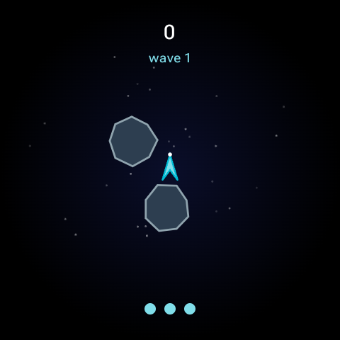 Triple-shot power-up active during a wave