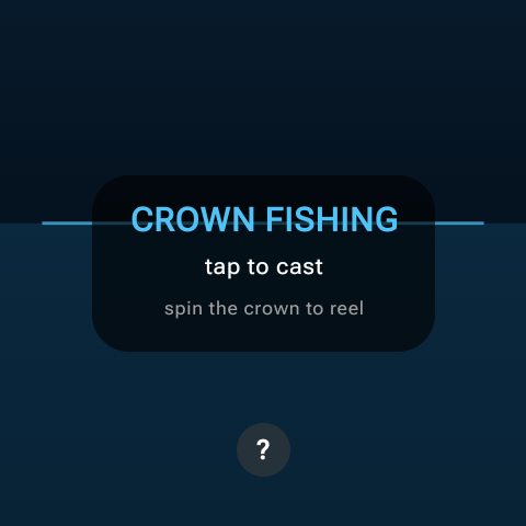 Title screen with the water scene