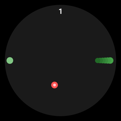 Game over with score and previous best