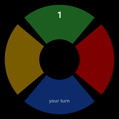 Your turn — tapping the sequence back