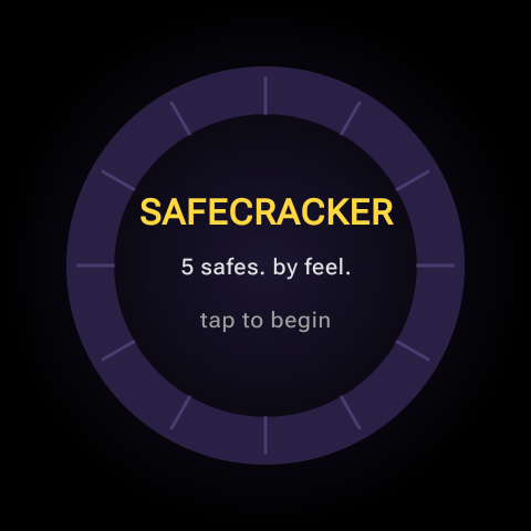 Safecracker wall safe — ten numbers on the dial
