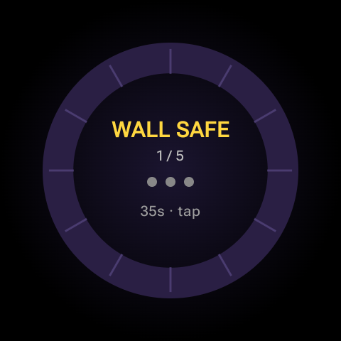 Vault safe with finer ticks and four-digit combo