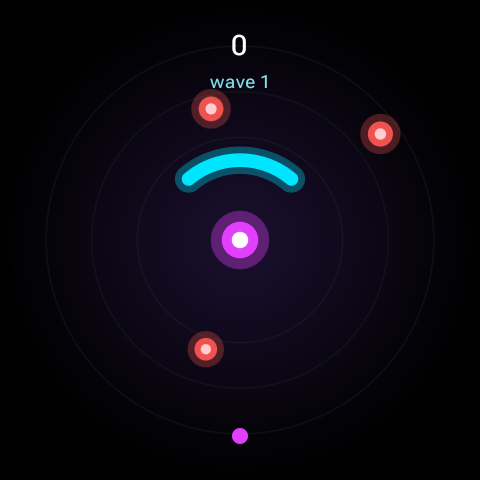 Bomb detonating, screen filled with shockwave particles